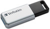 A Picture of product VER-98665 Verbatim® Store 'n' Go® Secure Pro USB Flash Drive. 32 GB. Silver.