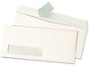 A Picture of product UNV-36004 Universal® Peel Seal Strip Business Envelope Security Tint #10, Square Flap, Self-Adhesive Closure, 4.13 x 9.5, White, 100/Box