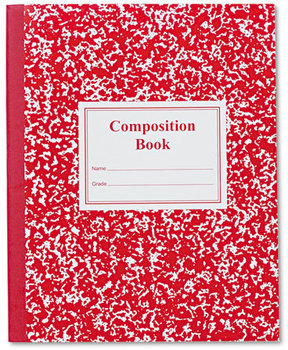 Roaring Spring® Grade School Ruled Composition Book,  9-3/4 x 7-3/4, Red Cover, 50 Pages
