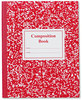 A Picture of product ROA-77922 Roaring Spring® Grade School Ruled Composition Book,  9-3/4 x 7-3/4, Red Cover, 50 Pages