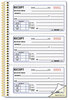 A Picture of product RED-8L829 Rediform® Gold Standard™ Money Receipt Book,  2 3/4 x 5, Two-Part Carbonless, 225 Sets/Book