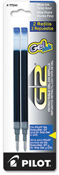 Pilot® Refill for Pilot® Gel Pens,  Dr. Grip Gel/Ltd, ExecuGel G6, Q7, Fine, Blue, 2/Pack