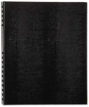 Blueline® NotePro™ Notebook,  11 x 8 1/2, White Paper, Black Cover, 75 Ruled Sheets
