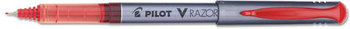 Pilot® V Razor Point® Liquid Ink Marker Pen,  Red Ink, .5mm, Dozen