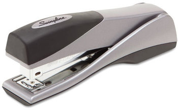 Swingline® Optima® Grip Full Strip Stapler,  25-Sheet Capacity, Silver