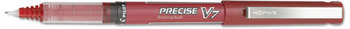 Pilot® Precise® V7 Roller Ball Stick Pen,  Precision Point, Red Ink, .7mm, Dozen