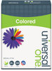 A Picture of product UNV-11201 Universal® Deluxe Colored Paper 20 lb Bond Weight, 8.5 x 11, Canary, 500/Ream