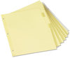 A Picture of product UNV-21873 Universal® Insertable Tab Index 8-Tab, 11 x 8.5, Buff, Clear Tabs, 6 Sets