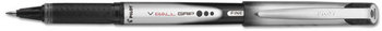 Pilot® VBall® Grip Liquid Ink Roller Ball Stick Pen,  Black Ink, .7mm, Dozen
