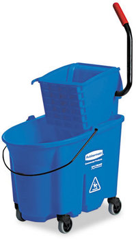 Rubbermaid® Commercial WaveBrake® Side-Press Wringer/Bucket Combo,  8.75gal, Blue
