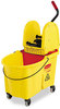 A Picture of product 968-607 Rubbermaid® Commercial WaveBrake® Bucket/Wringer Combos, Yellow, 44 Quart