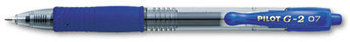 Pilot® G2 Premium Retractable Gel Ink Pen,  Refillable, Blue Ink, .7mm, Dozen