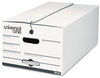 A Picture of product UNV-75131 Universal® Deluxe Quick Set-up String-and-Button Boxes Legal Files, White, 12/Carton