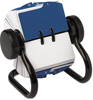 Rolodex™ Open Rotary Card File,  Black