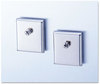 A Picture of product UNV-08172 Universal® Deluxe Cubicle Accessory Mounting Magnets Silver, 2/Set