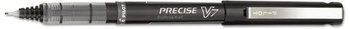 Pilot® Precise® V7 Roller Ball Stick Pen,  Precision Point, Black Ink, .7mm, Dozen