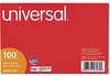 A Picture of product UNV-47215 Universal® Recycled Index Strong 2 Pt. Stock Cards Ruled 3 x 5, White, 500/Pack
