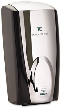 Rubbermaid® Commercial TC® AutoFoam Touch-Free Dispenser,  1100mL, Black/Chrome