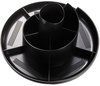 A Picture of product UNV-08151 Universal® Rotary Organizer Desk 11 Compartments, Plastic, 8.75" Diameter x 5.38"h, Black