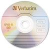 A Picture of product VER-95101 Verbatim® DVD-R Recordable Disc,  4.7GB, 16x, Spindle, Silver, 50/Pack