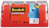 A Picture of product MMM-38504RD Scotch® 3850 Heavy-Duty Packaging Tape with Dispenser, 3" Core, 1.88" x 54.6 yds, Clear, 4/Pack