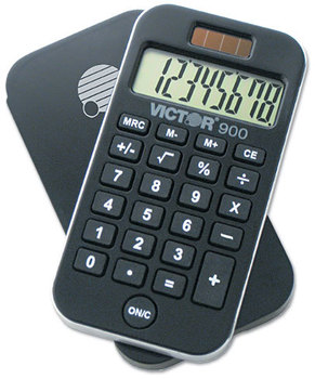 Victor® 900 Antimicrobial Pocket Calculator,  8-Digit LCD