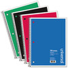 A Picture of product UNV-66620 Universal® Wirebound Notebook 1-Subject, Wide/Legal Rule, Black Cover, (70) 10.5 x 8 Sheets