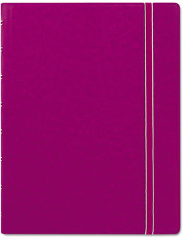 Filofax® Notebook,  College Rule, Pink Cover, 8 1/4 x 5 13/16, 112 Sheets/Pad