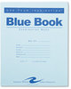 A Picture of product ROA-77513 Roaring Spring® Examination Blue Book,  Legal Rule, 8-1/2 x 7, White, 12 Sheets/24 Pages