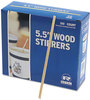 A Picture of product RPP-R810 Royal Paper Wood Stir Sticks,  5 1/2" Long, Woodgrain, 1000 per Box