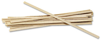 Royal Paper Wood Stir Sticks,  5 1/2" Long, Woodgrain, 1000 per Box