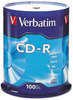 A Picture of product VER-94554 Verbatim® CD-R Recordable Disc,  700MB/80min, 52x, Spindle, Silver, 100/Pack