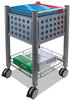 A Picture of product VRT-VF52002 Vertiflex™ Sidekick File Cart,  One-Shelf, 13 3/4w x 15 1/2d x 26 1/4h, Matte Gray