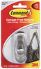 A Picture of product MMM-17061BN Command™ Decorative Hooks,  Timeless, Medium, 1 Hook & 2 Strips/Pack