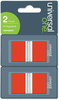 A Picture of product UNV-99001 Universal® Deluxe Pop-Up Page Flags Red, 50 Flags/Dispenser, 2 Dispensers/Pack