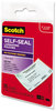 A Picture of product MMM-LS851G Scotch™ Self-Sealing Laminating Pouches,  9.5 mil, 2 7/16 x 3 7/8, Business Card Size, 25