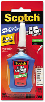 Scotch® Super Glue with Precision Applicator,  Precision Applicator, 0.14 oz, Clear