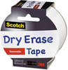 A Picture of product MMM-1905RDEWHT Scotch® Dry Erase Tape 3" Core, 1.88" x 5 yds, White