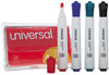 A Picture of product UNV-43650 Universal™ Dry Erase Marker Broad Chisel Tip, Assorted Colors, 4/Set