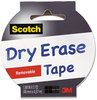 A Picture of product MMM-1905RDEWHT Scotch® Dry Erase Tape 3" Core, 1.88" x 5 yds, White