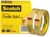 A Picture of product MMM-6652P3436 Scotch® Double-Sided Tape 3" Core, 0.75" x 36 yds, Clear, 2/Pack