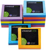 A Picture of product UNV-35611 Universal® Fan-Folded Self-Stick Pop-Up Note Pads 3" x Assorted Bright Colors, 100 Sheets/Pad, 12 Pads/Pack