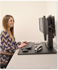 A Picture of product VCT-DC350 Victor® DC350 High Rise™ Collection Dual Monitor Sit-Stand Desk Converter,  28 x 23 x 15.5, Blk
