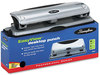 A Picture of product SWI-74063 Swingline® EasyView™ Three-Hole Punch,  9/32" Holes, Black/Silver