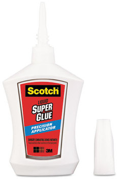 Scotch® Super Glue with Precision Applicator,  Precision Applicator, 0.14 oz