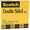 A Picture of product MMM-665121296 Scotch® Double-Sided Tape 3" Core, 0.5" x 36 yds, Clear