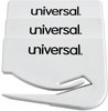 A Picture of product UNV-31803 Universal® Letter Slitter with Concealed Safety Blade Hand Opener 2.5", White, 3/Pack