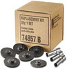 A Picture of product SWI-74857 Swingline® Replacement Head Punch Set,  Three Heads/Five Discs, 9/32 Diameter Hole, Gray