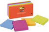 A Picture of product MMM-65412SSAN Post-it® Notes Super Sticky Pads in Playful Primary Colors Collection 3" x 90 Sheets/Pad, 12 Pads/Pack