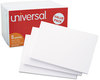 A Picture of product UNV-47205 Universal® Recycled Index Strong 2 Pt. Stock Cards Unruled 3 x 5, White, 500/Pack